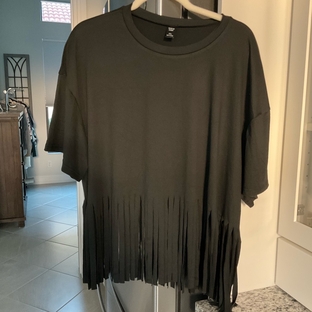 SHEIN fringe shirt